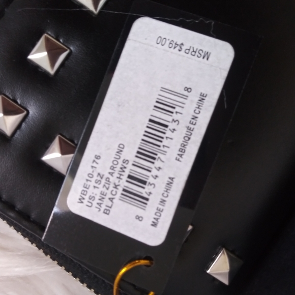 NWT BEBE JANE ZIP ARROUND WALLET WRISTLET CASE - Picture 5 of 12